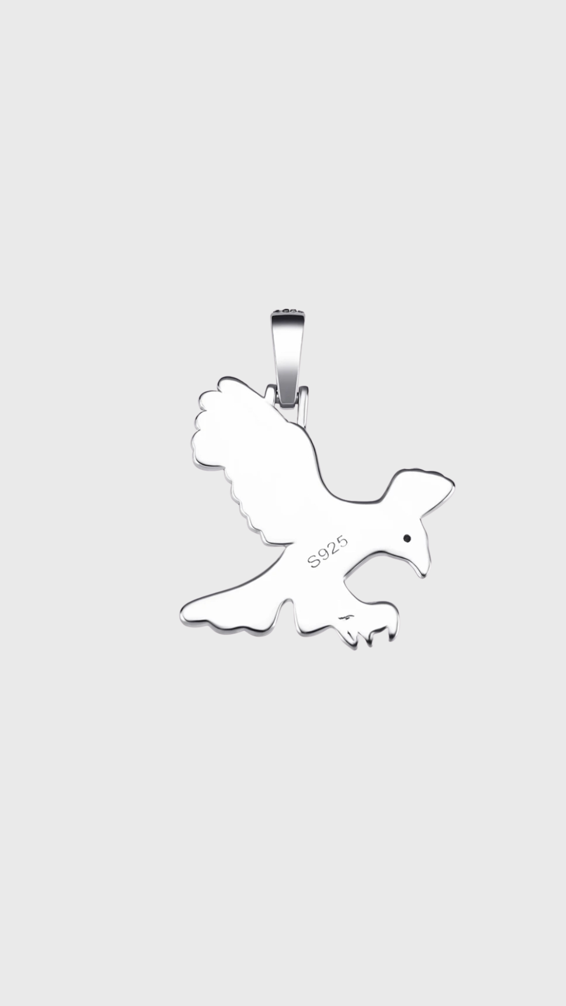 Bird shape 925 silver