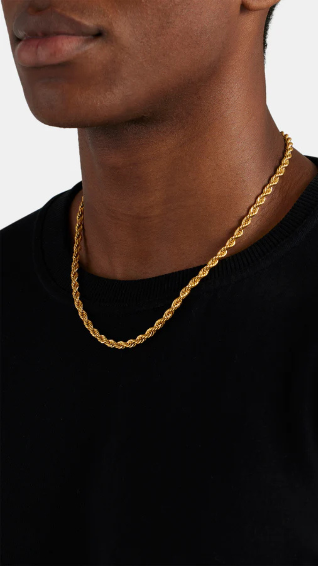 Rope chain gold 5mm