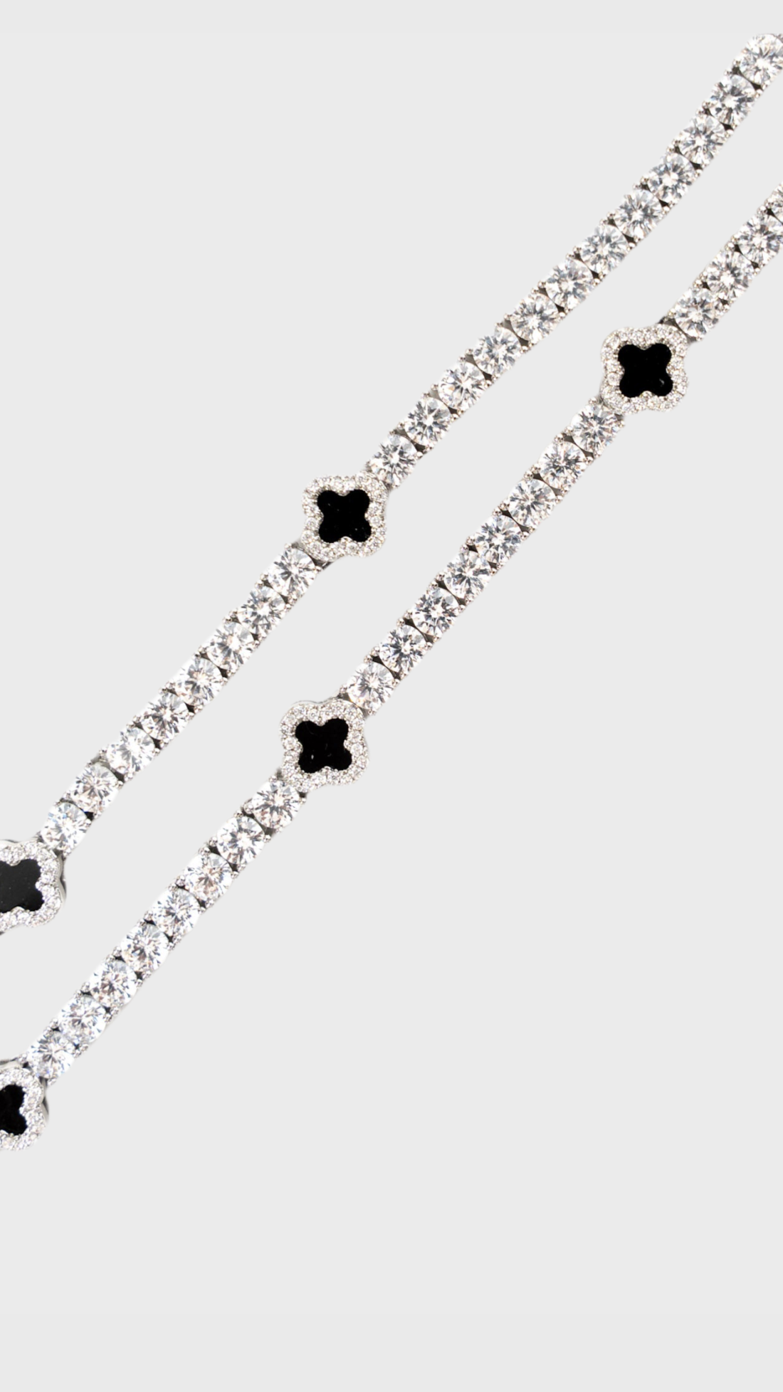 Black clover necklace