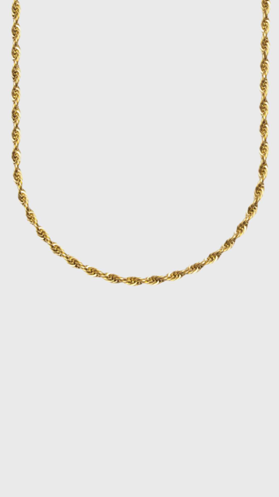 Rope chain gold 5mm
