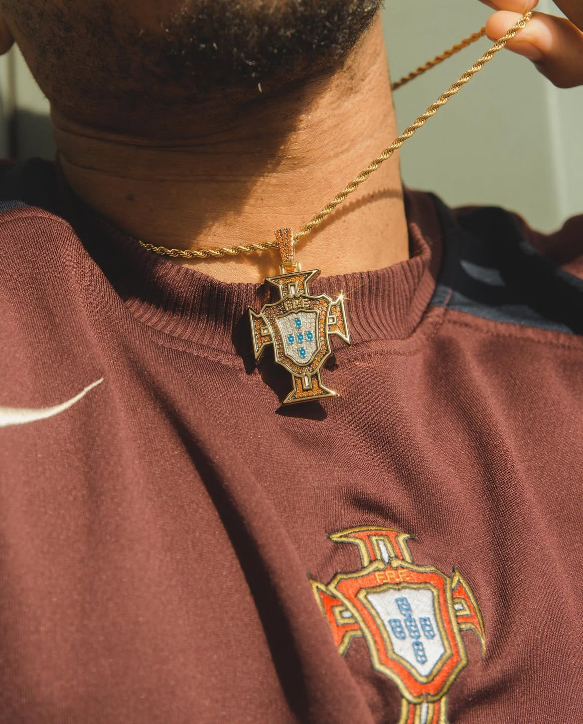 Pendentif Portugal Coupe du Monde 2026 : Diamond Rock immortalise la passion du football portugais