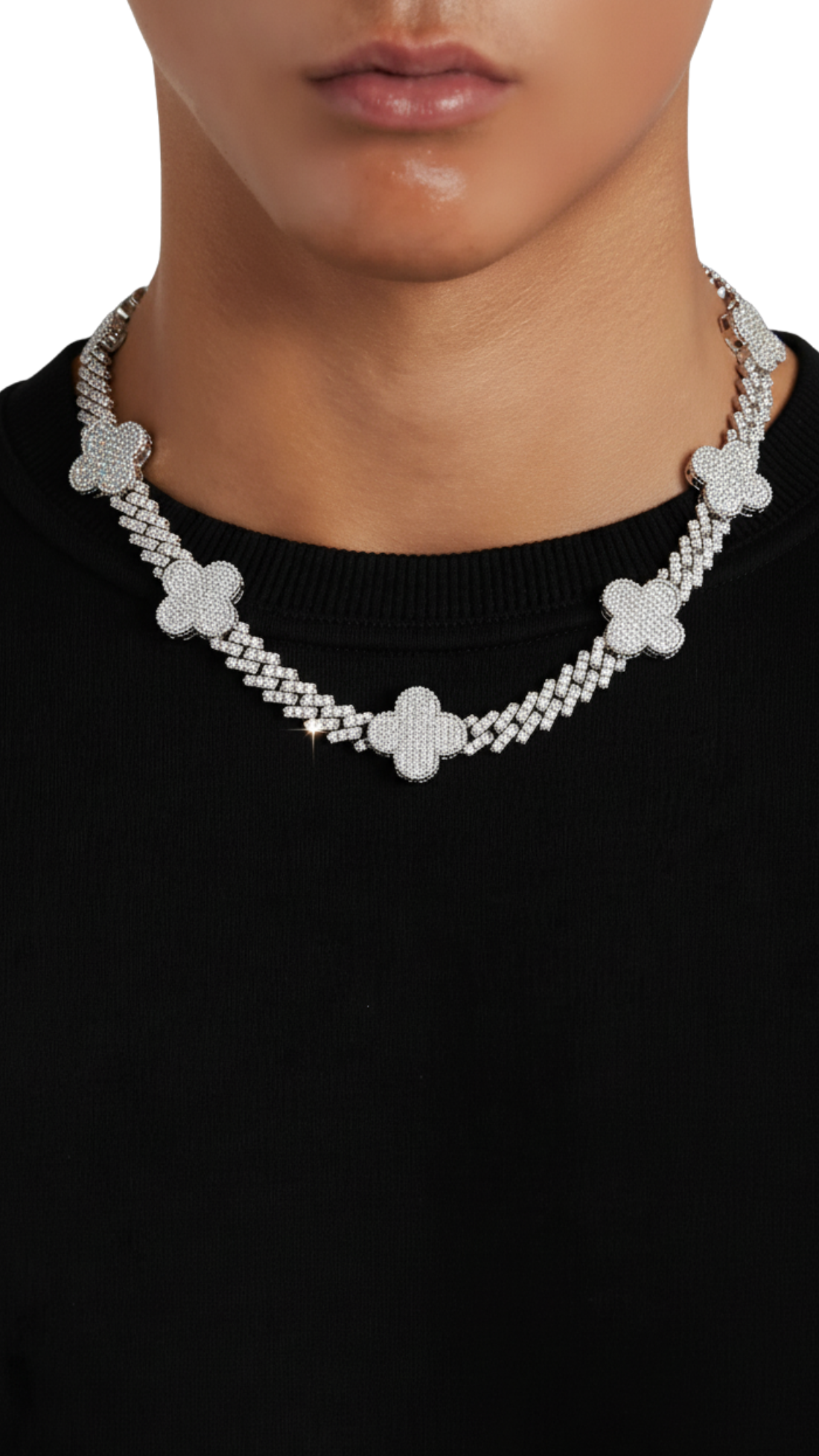white clover necklace