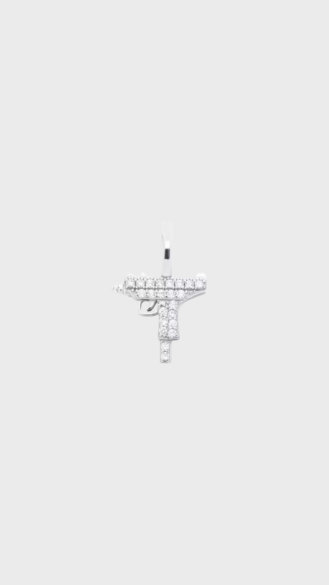 Gun pendant  argent 925