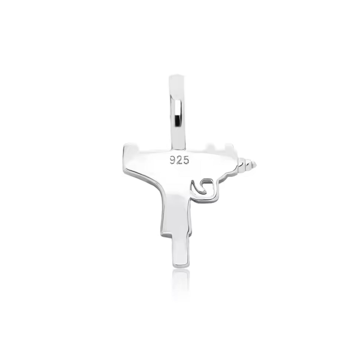 Gun pendant  argent 925