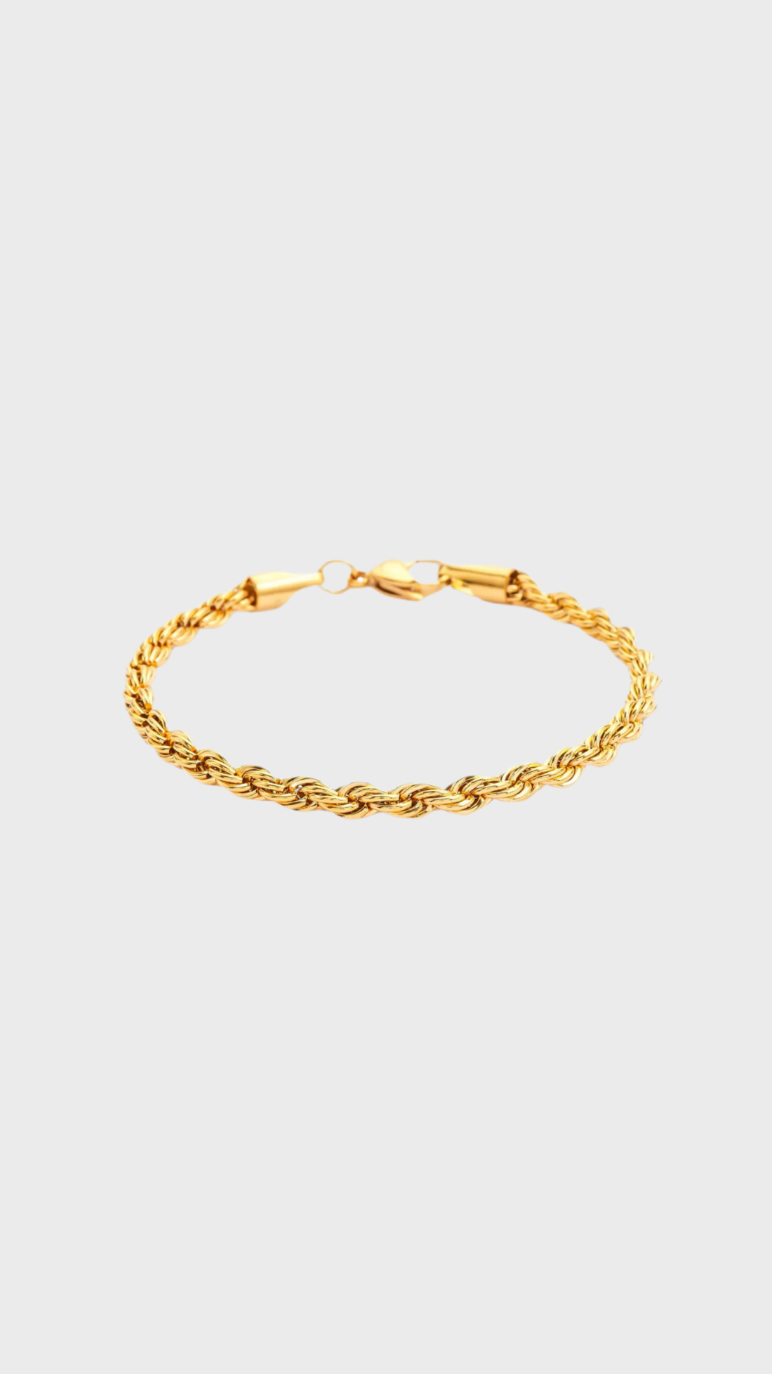 Rope gold bracelet 3mm 