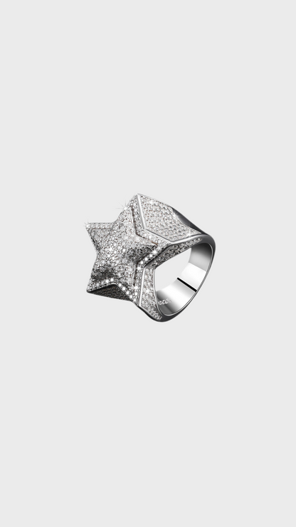 Star signet ring Vvs1