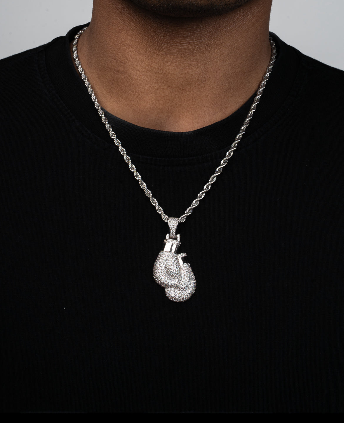 Silver Boxing Gloves