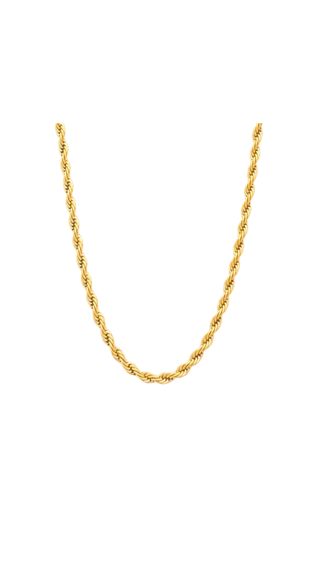 Rope chain gold 4mm