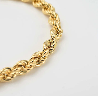 Bracelet Rope gold 4mm