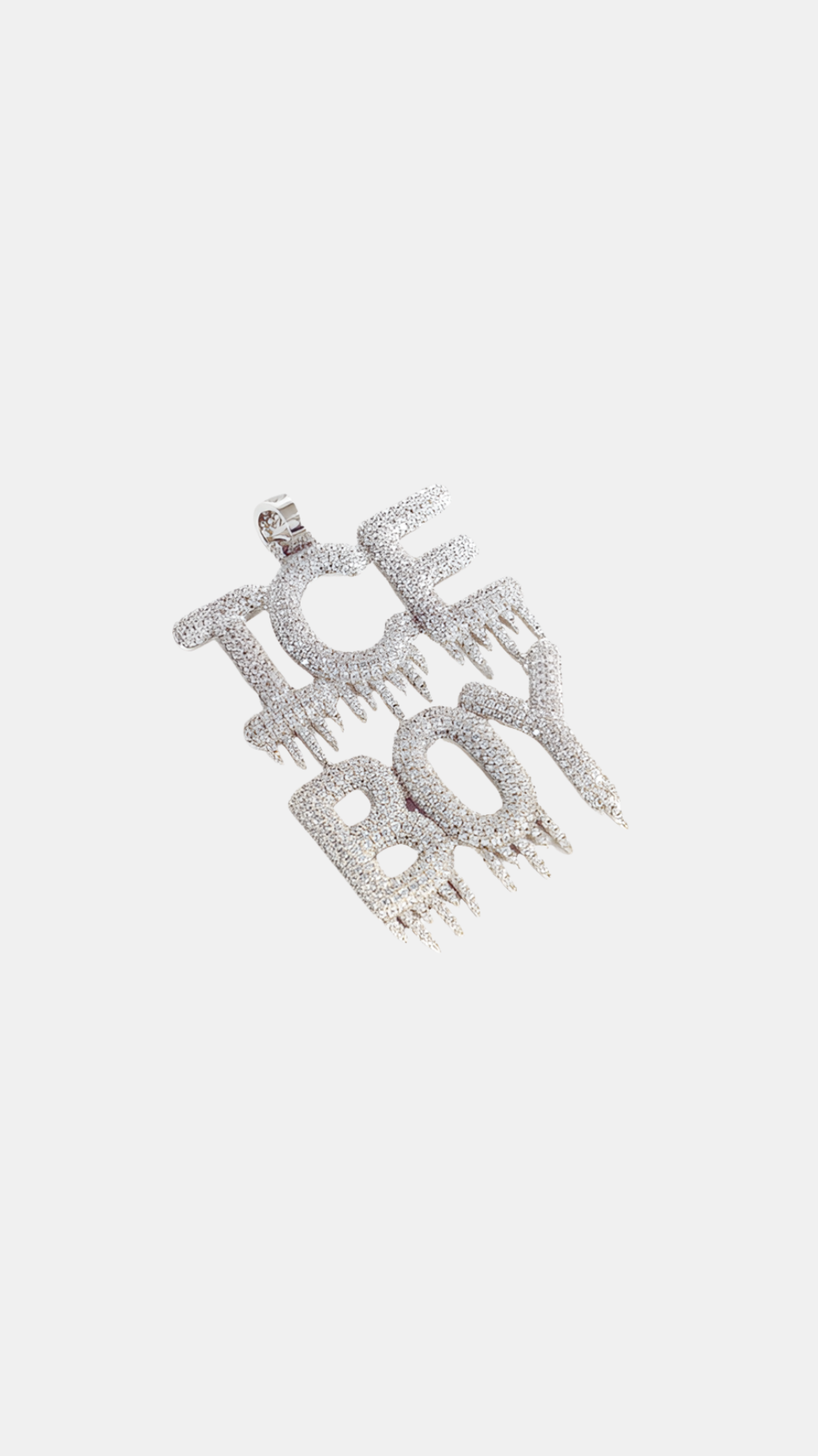 Frosted Letters Pendant