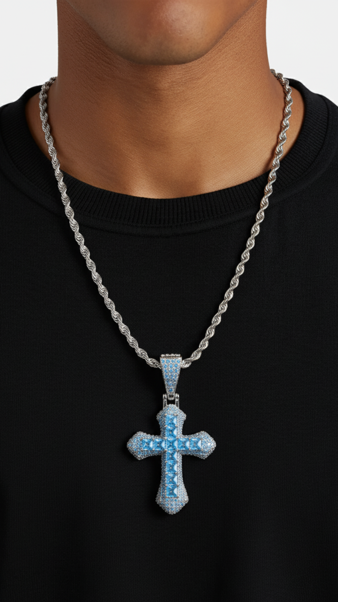 Blue Cross Pendant