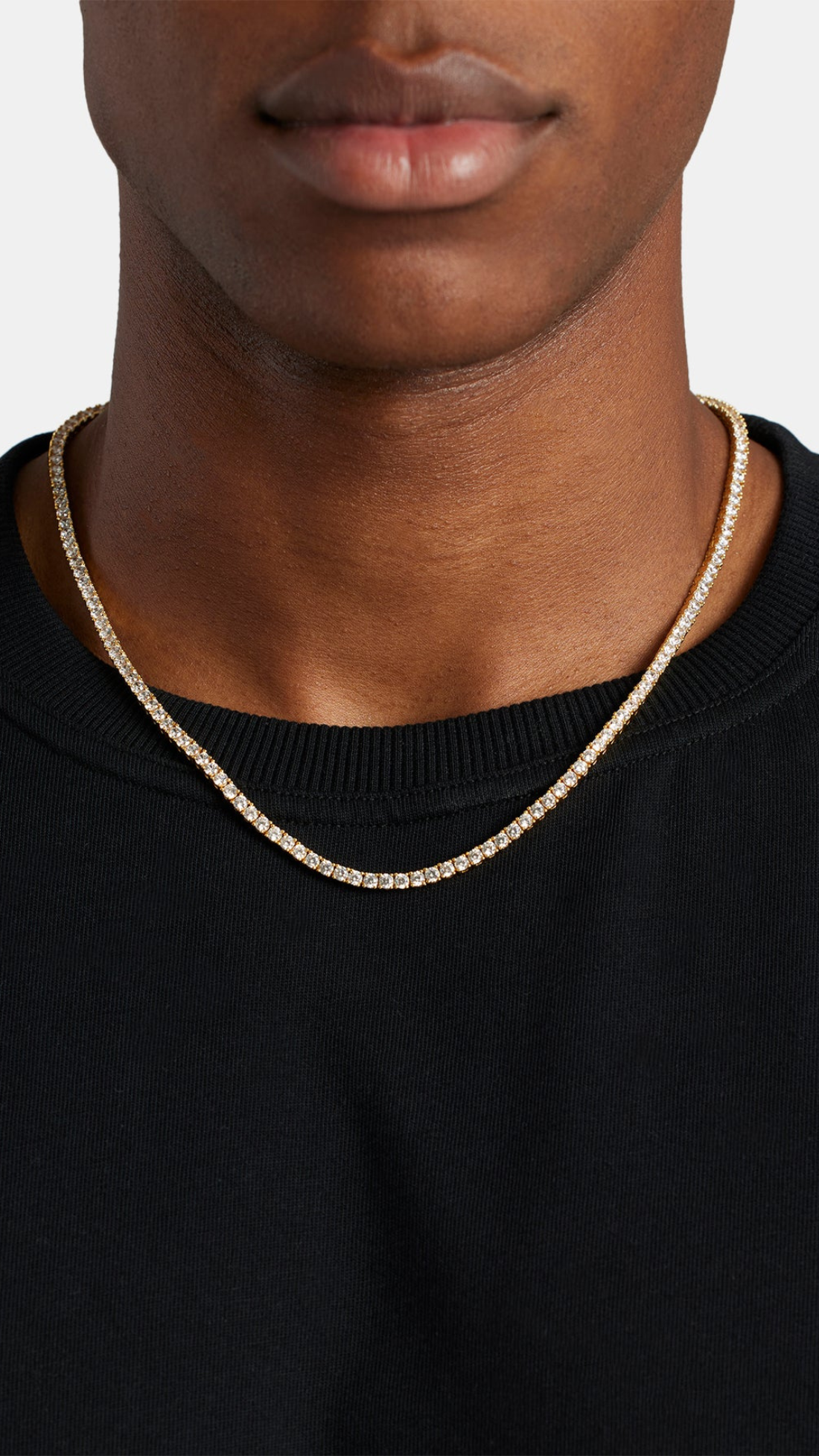 Gold tennis chain