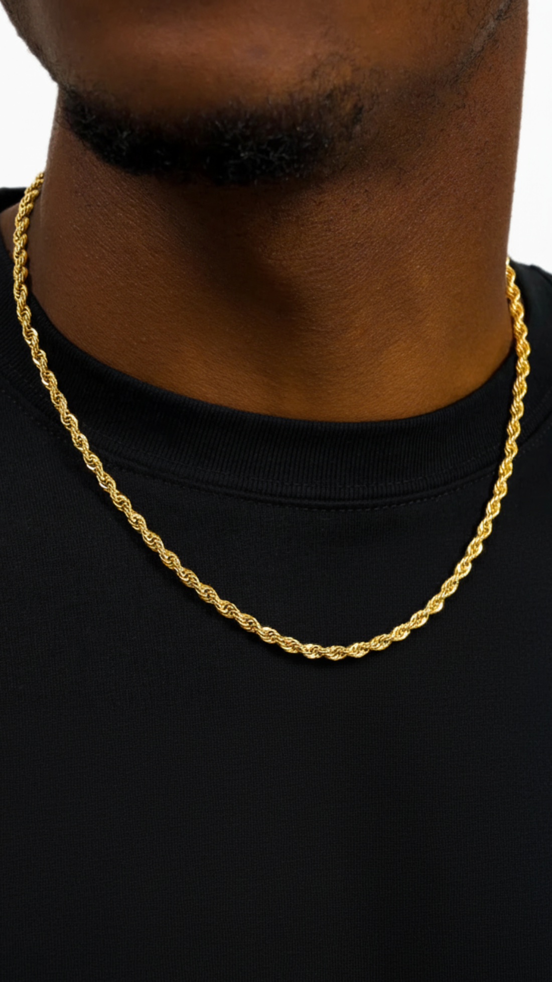 Rope chain gold 4mm