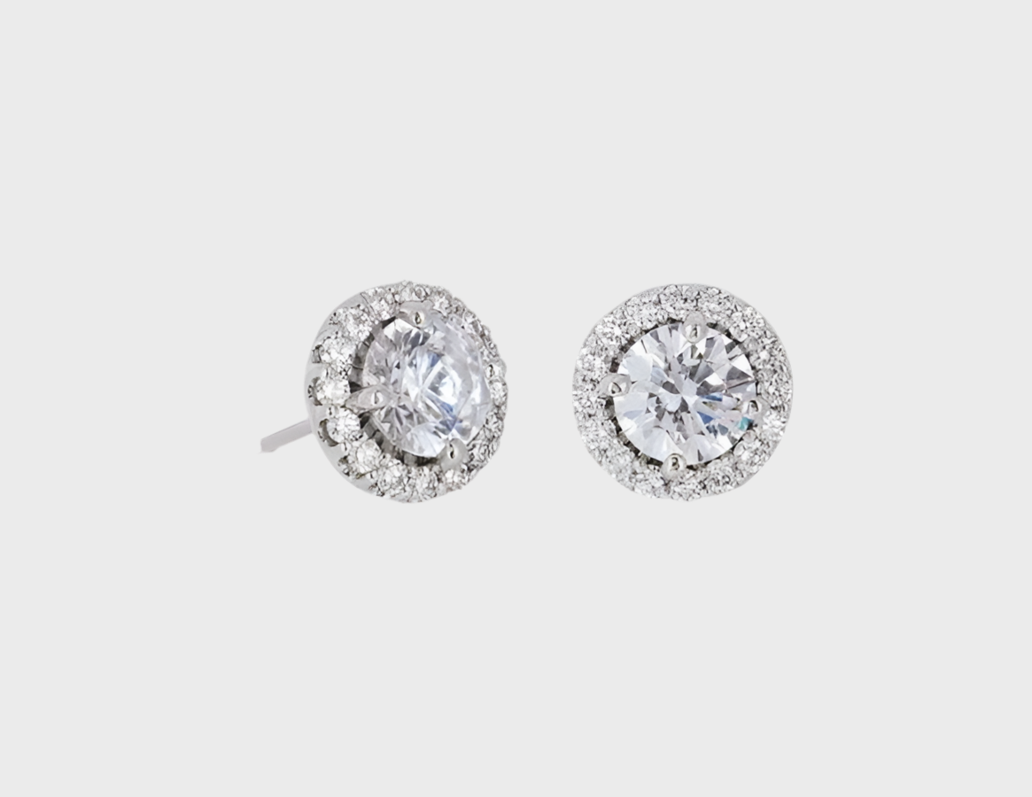solitaire studs Earrings