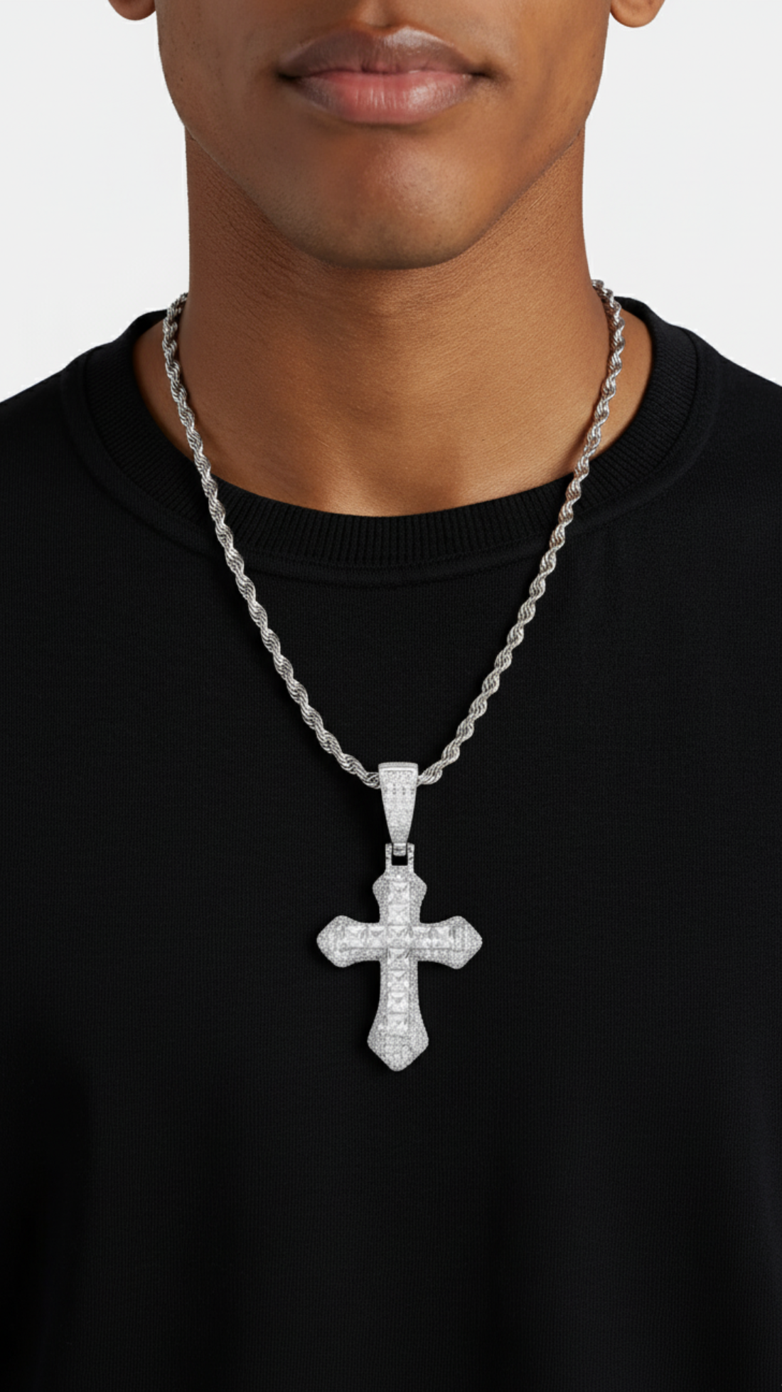 White Cross Pendant