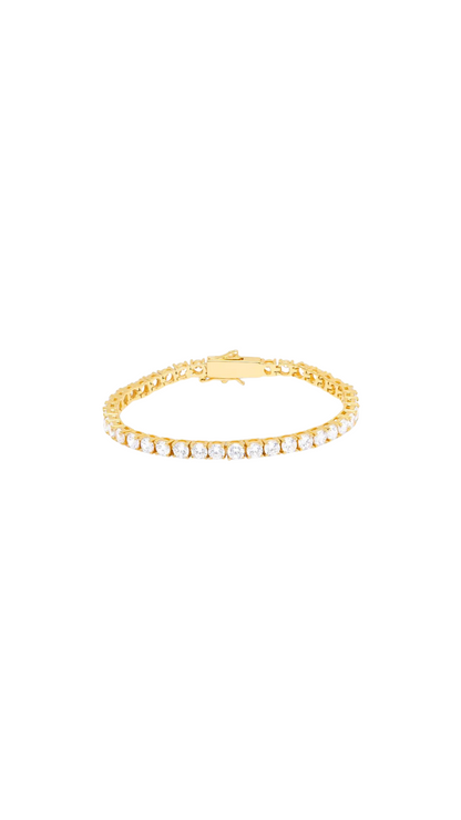 Tennis bracelet Gold