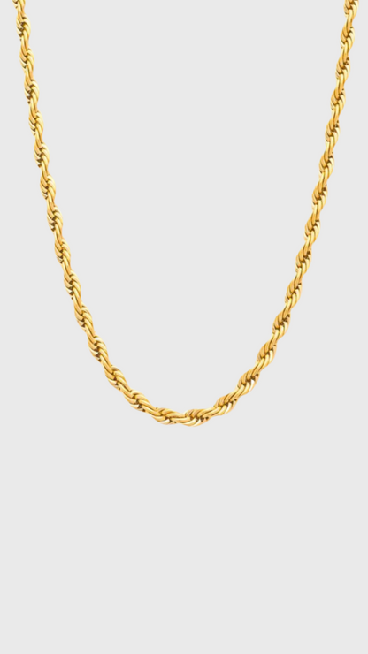 Rope chain gold 4mm
