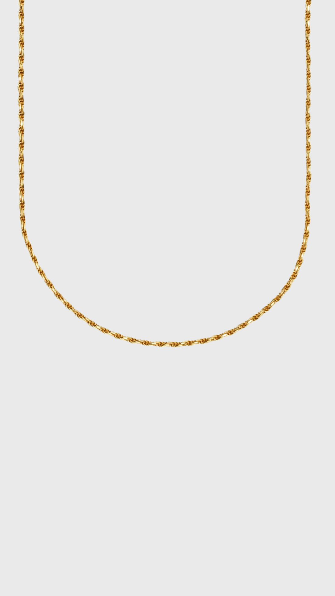 Rope chain gold 3mm