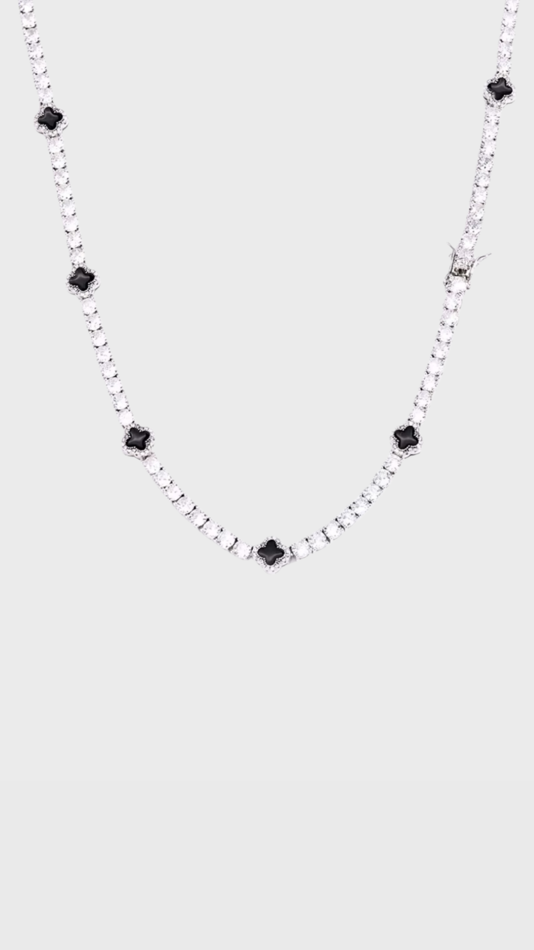 Black clover necklace